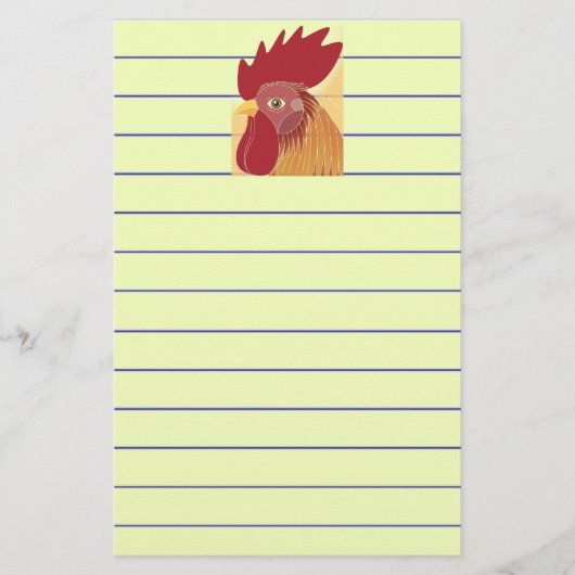 Rooster Briefpapier (Voorkant)