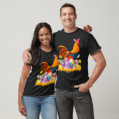 Rooster BunnyEars Pasen, paasdag Chicken Lover T-shirt (Unisex)