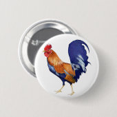 Rooster-Button Ronde Button 5,7 Cm (Voorkant /achterkant)