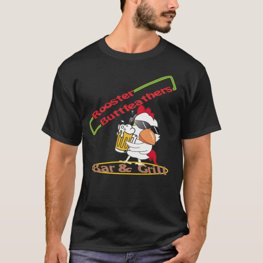Rooster Buttveren Bar & Grill T-shirt (Voorkant)