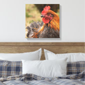 Rooster Canvas Afdruk (Insitu (Slaapkamer))