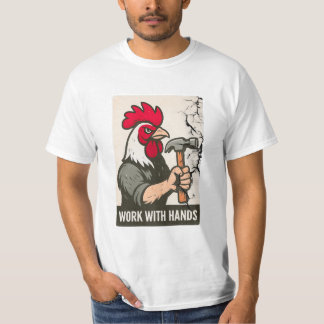 Rooster Carpenter: Werk met handen aan Unisex Camo T-shirt