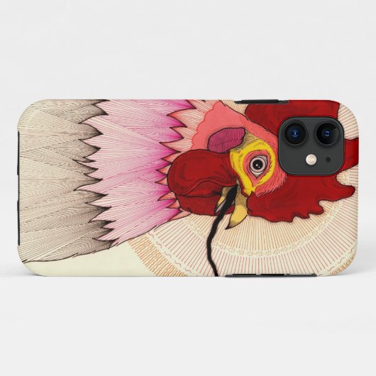 rooster Case-Mate iPhone case (Achterkant (horizontaal))