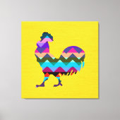 Rooster Chevron Canvas Afdruk (Voorkant)