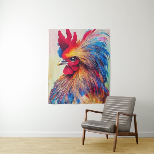 Rooster Chicken Animal Discovery Adventure Natuur Wandkleed (In situ)