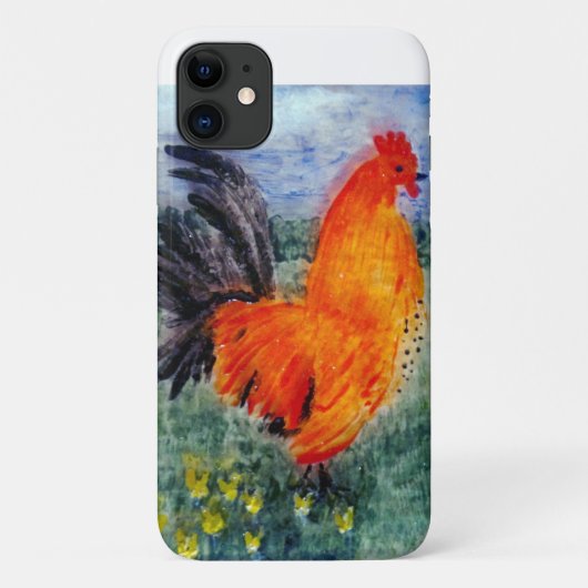 Rooster Chicken Art Case-Mate iPhone Case (Achterkant)
