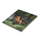 Rooster Chicken Art Roosters Chickens Birds Boerde Tegeltje (Zijkant)