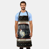 Rooster Chicken Boerderij Fresh Eggs Rustisch Farm Schort (Gedragen)