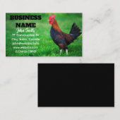 Rooster Chicken Boerderij Visitekaartje (Voorkant / Achterkant)
