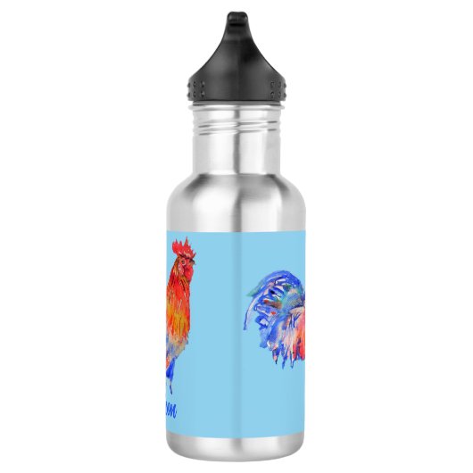 Rooster Chicken Boys Mannen Water Fles (Rechts)