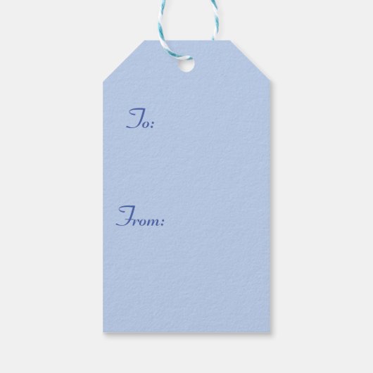 Rooster Chicken Chook Animal Blue Cadeaulabel (Achterkant)