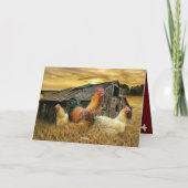 Rooster Chicken Coop Kaart (Achterkant)