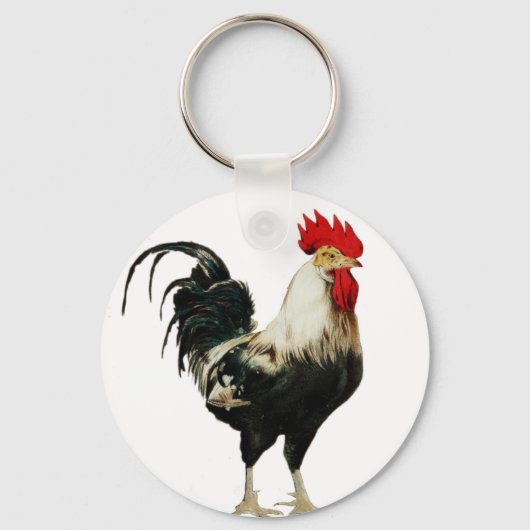  Rooster Chicken Customize Animal Best Sleutelhanger (Voorkant)