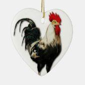 Rooster Chicken Customize Keramisch Ornament (Rechts)