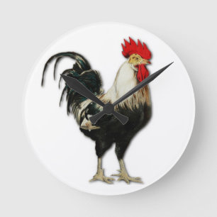 Rooster Chicken Customize Ronde Klok