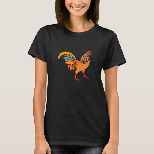 Rooster Chicken Farmer Poultry T-shirt (Voorkant)