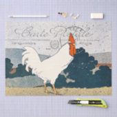 Rooster Chicken Farmhouse Carte Postale French Tissuepapier (Craft)