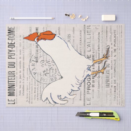 Rooster Chicken Farmhouse Tissuepapier (Craft)