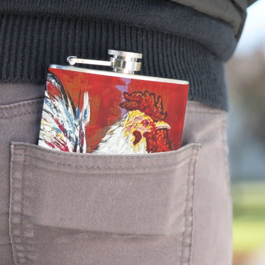 Rooster Chicken Flask Heupfles (Voorbeeld)