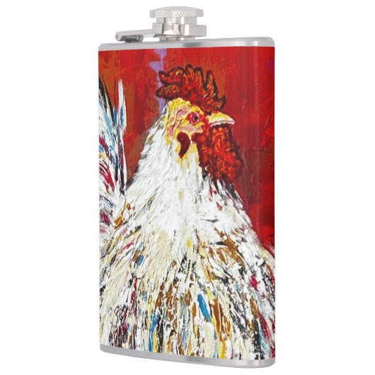 Rooster Chicken Flask Heupfles (Links)