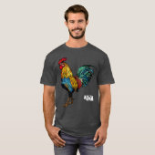 Rooster Chicken Hawaii Aloha Hawaiian T-shirt (Voorkant volledig)
