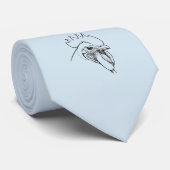 Rooster Chicken Pattern Stropdas (Opgerold)