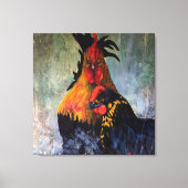 Rooster Chicken Rustic Boerderij Animal Canvas Afdruk (Voorkant)