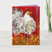 Rooster Chicken Wenskaart Kaart (Voorkant)