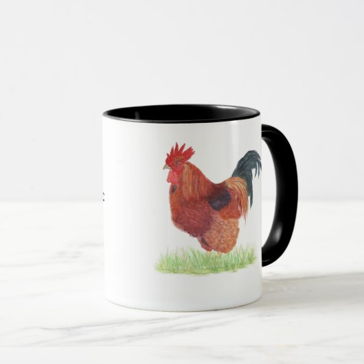 Rooster Classic Mok, 11 oz Koffie Mok (Voorkant rechts)
