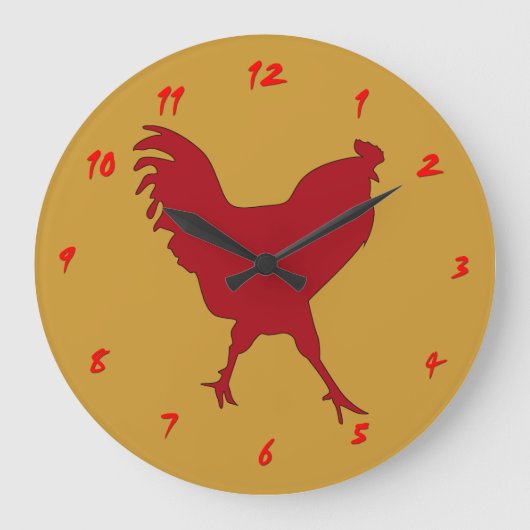 Rooster Clock Grote Klok (Voorkant)