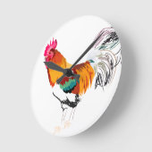 Rooster Clock Ronde Klok (Hoek)