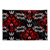 Rooster Cockerel Scandinavische volkskunst Kussensloop (Achterkant-Rechts)