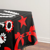 Rooster Cockerel Scandinavische volkskunst Tafelkleed (Voorbeeld)