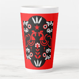 Rooster Cocrek Noordse Scandinavische Folk Art Latte Mok