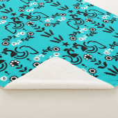 Rooster Cocrek Noordse Scandinavische Folk Art Sherpa Deken (3/4)