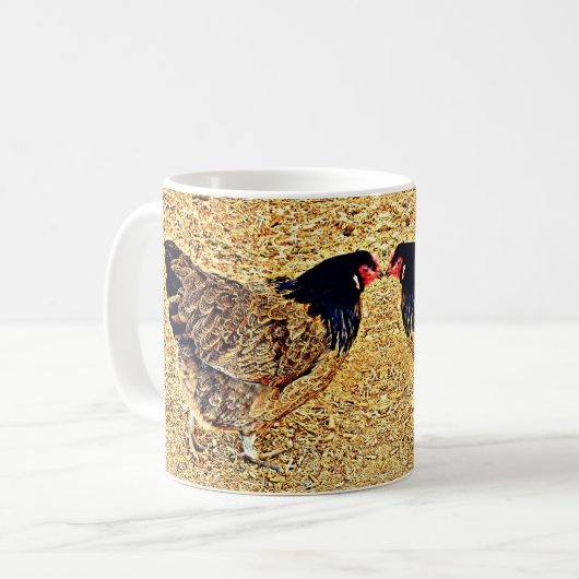 Rooster Coffee Cup/Tea Mok (Voorkant links)