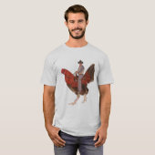 Rooster Cogburn op een Rooster T-shirt (Voorkant volledig)