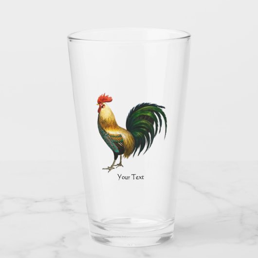 Rooster country klassieker, stijlvolle traditionel glas (Voorkant)