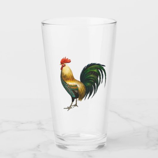 Rooster country klassieker, stijlvolle traditionel glas (Voorkant)