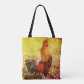 Rooster Croster Boerderij Dierlijk Abstract Tote Bag (Achterkant)