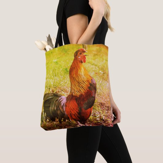 Rooster Croster Boerderij Dierlijk Abstract Tote Bag (Dichtbij)