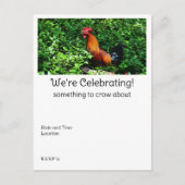 Rooster Crowing Briefkaart (Voorkant)