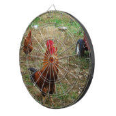 Rooster Crowing Dartbord (Voorkant Rechts)