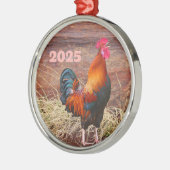 Rooster Crowing Ornament (Links)