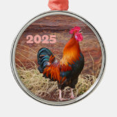 Rooster Crowing Ornament (Voorkant)