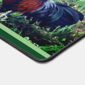 Rooster Crowing Personalized Animal Bureaumat (Hoek)