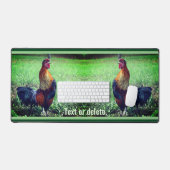 Rooster Crowing Personalized Animal Bureaumat (Keyboard & Muis)