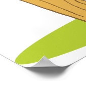 Rooster Crowing Poster (Hoek)