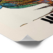 Rooster Crowing, tekst bewerken, Poster (Hoek)