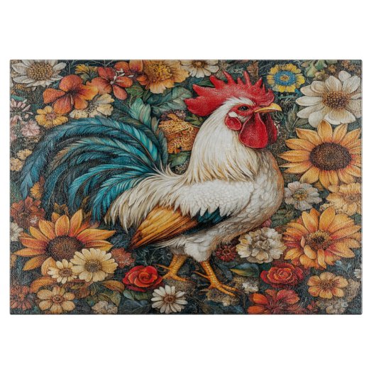 Rooster Cutting Board Snijplank (Voorkant)